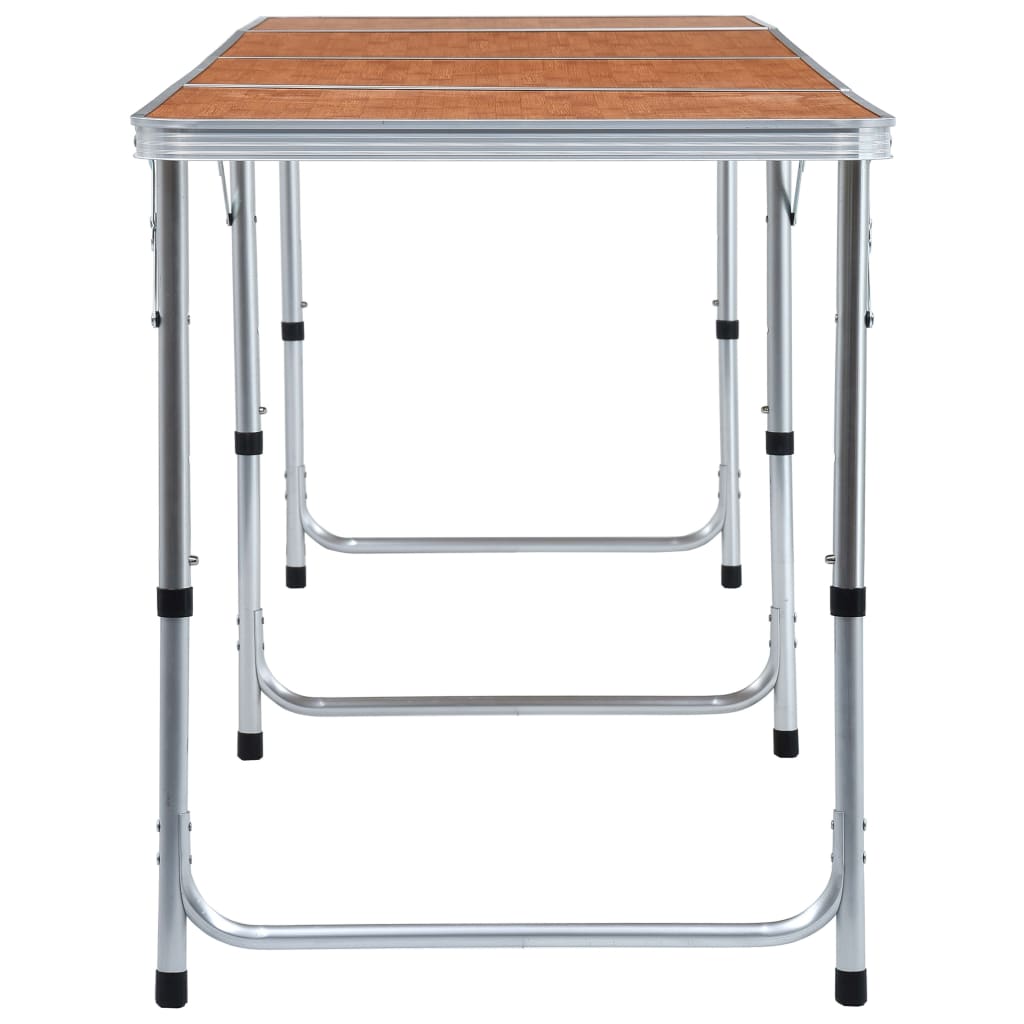 foldbart campingbord aluminium 240 x 60 cm