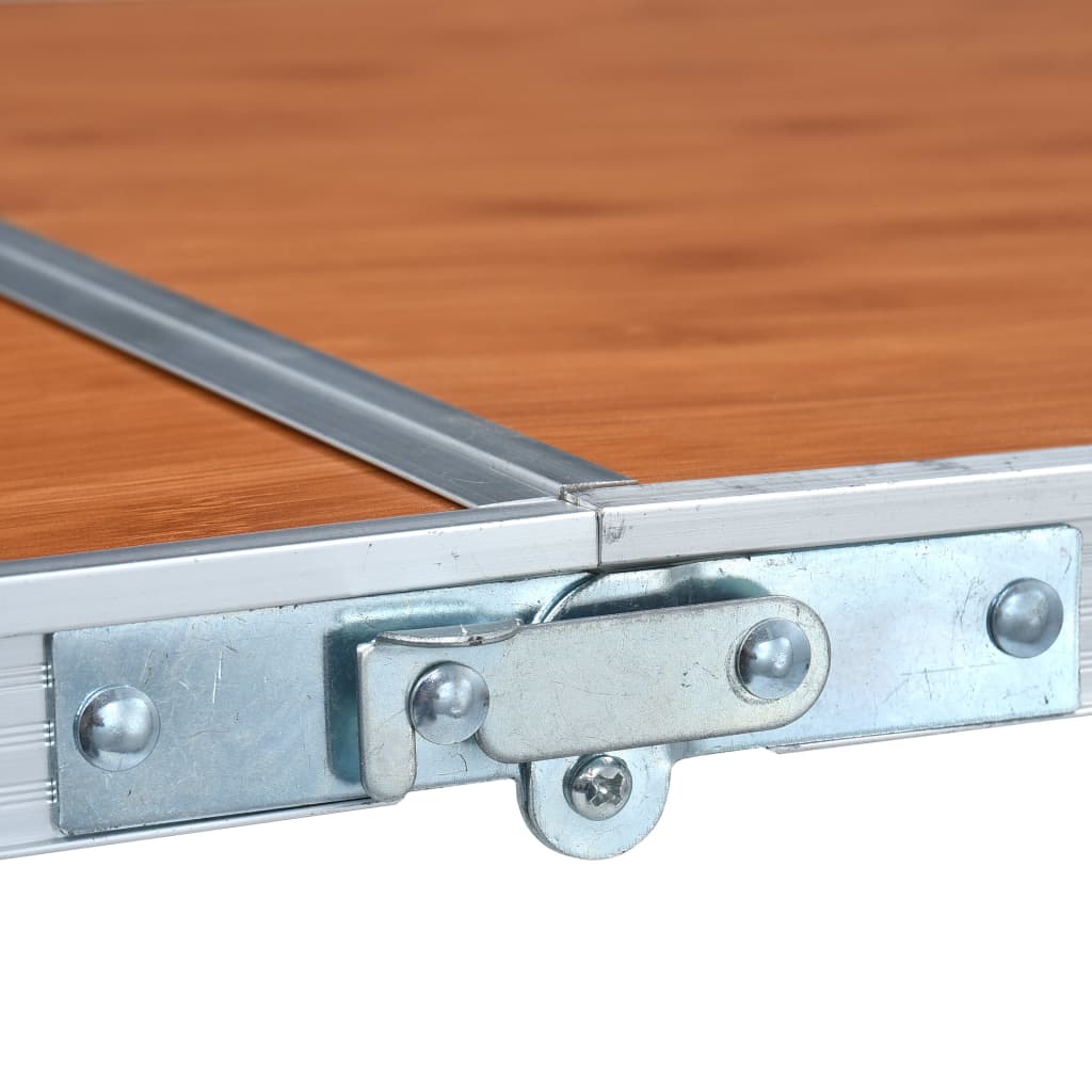 foldbart campingbord aluminium 240 x 60 cm