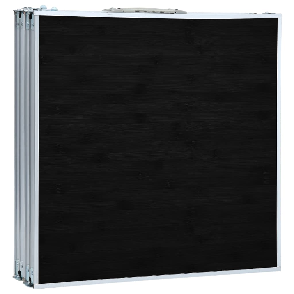 foldbart campingbord 240 x 60 cm aluminium grå