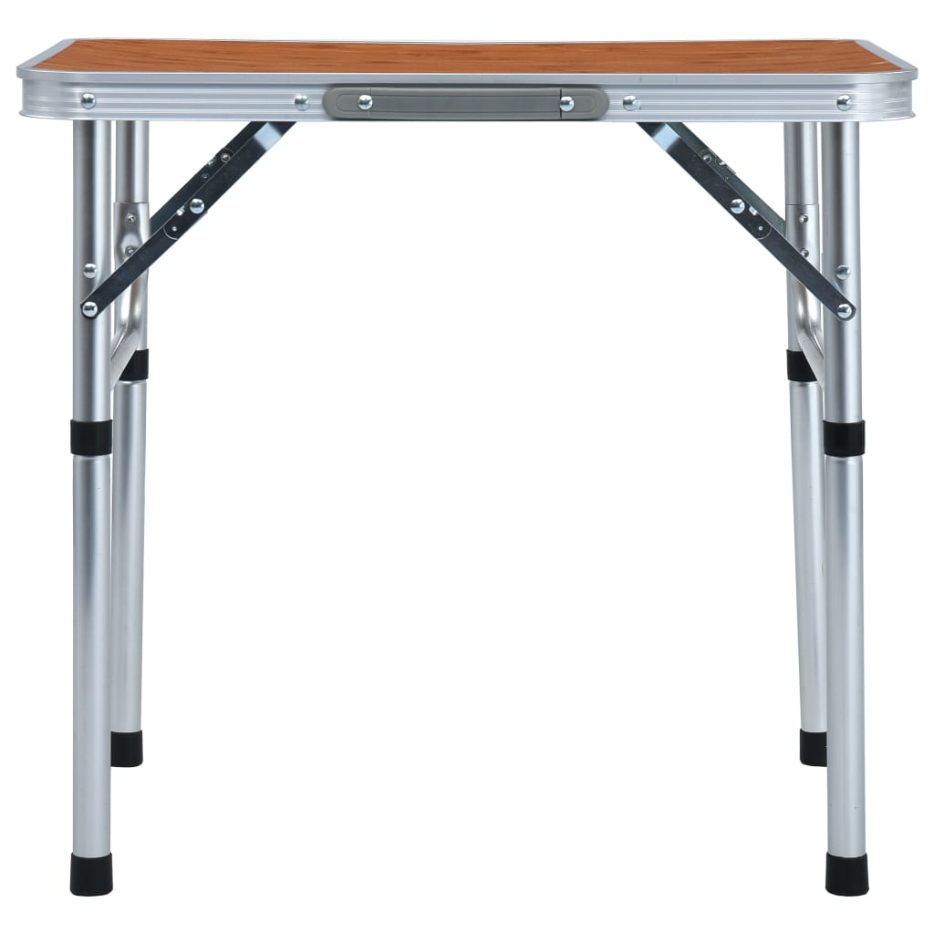 foldbart campingbord 60x45 cm aluminium