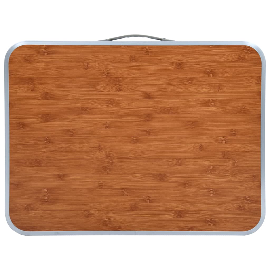 foldbart campingbord 60x45 cm aluminium