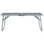 foldbart campingbord 60 x 40 cm aluminium grå