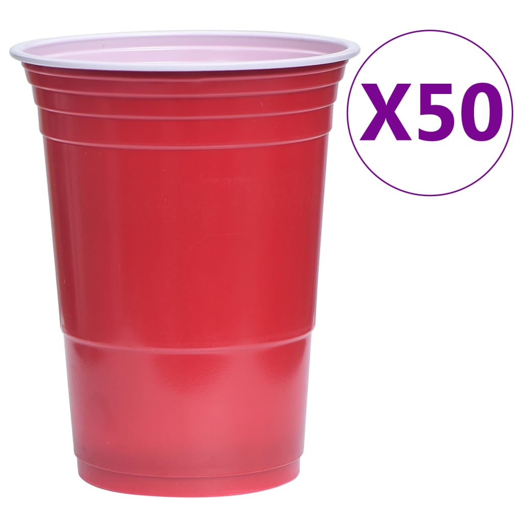 beer pong-sæt 0,5 l plastik