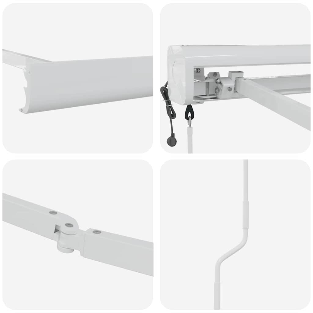 Markiseramme Hvid 450 × 300 cm Aluminium