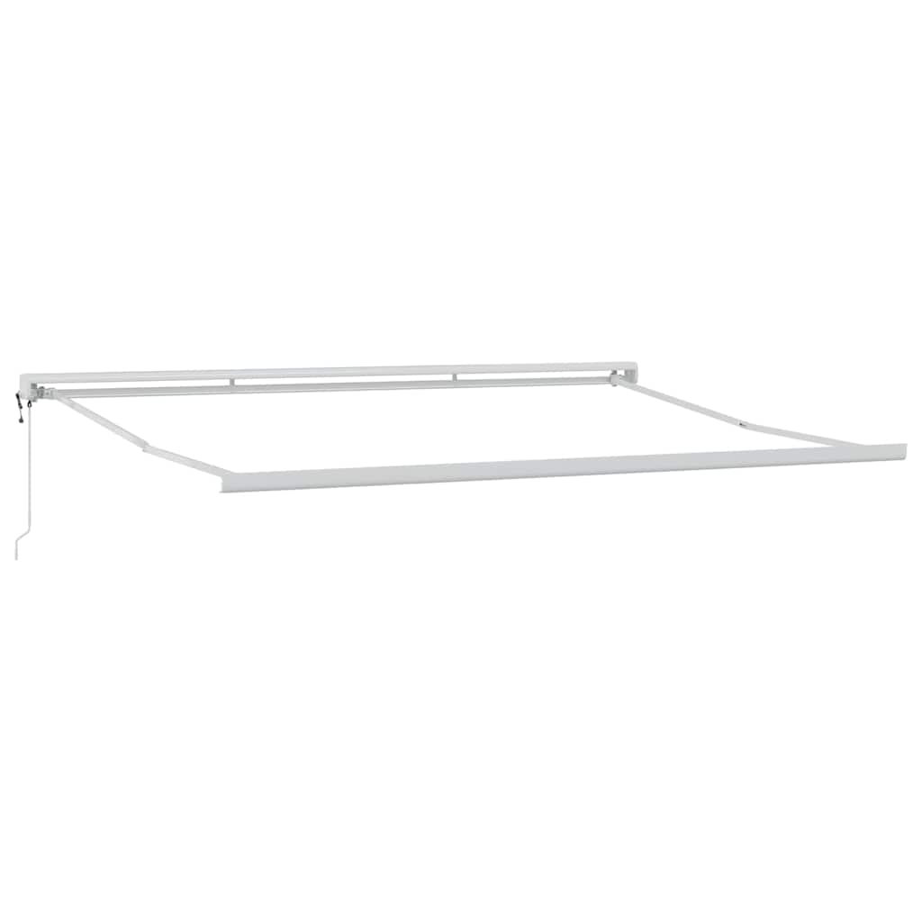 Markiseramme Hvid 450 × 300 cm Aluminium