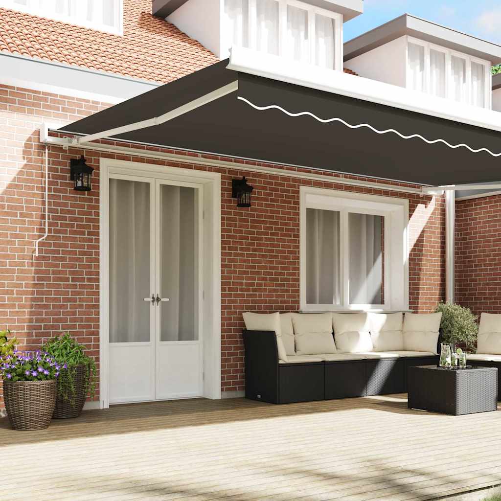 Markiseramme Hvid 500 × 300 cm Aluminium