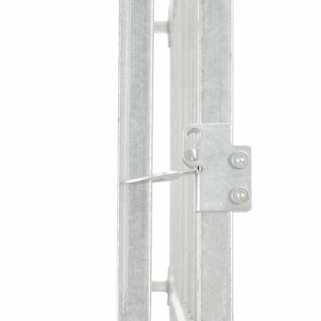 udendørs hundeløbegård 760 x 760 x 185 cm galvaniseret stål