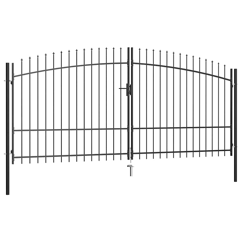 dobbeltdørshegnslåge Woerden med spydtop 400x224,5 cm
