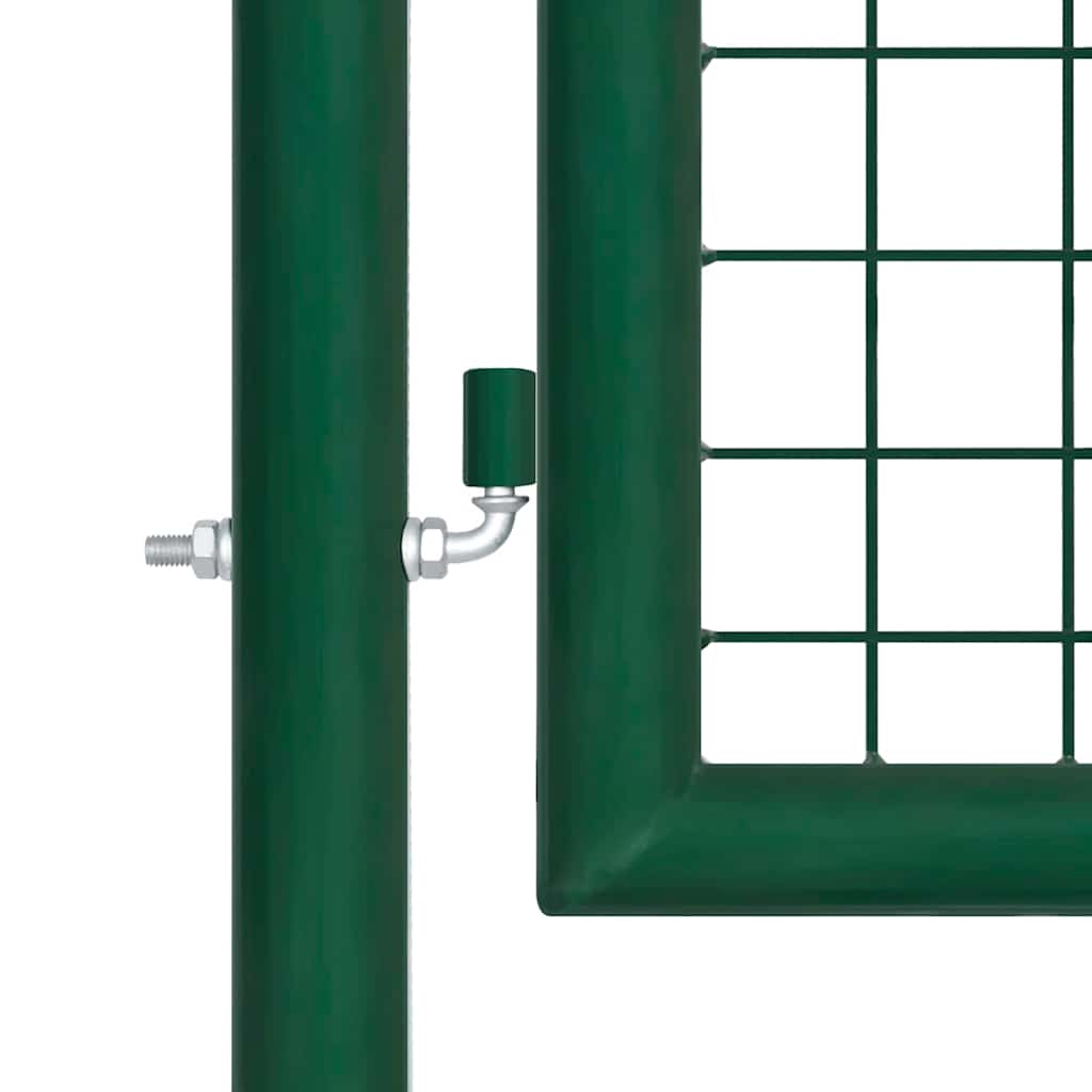 havelåge i stål med net 400x100 cm grøn
