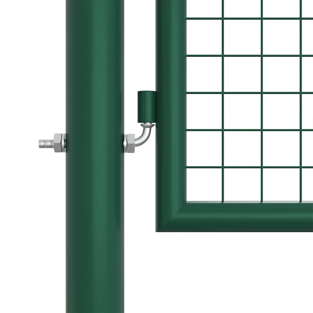 havelåge i stål med net 400x125 cm grøn