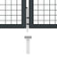havelåge i net galvaniseret stål 400x100 cm grå