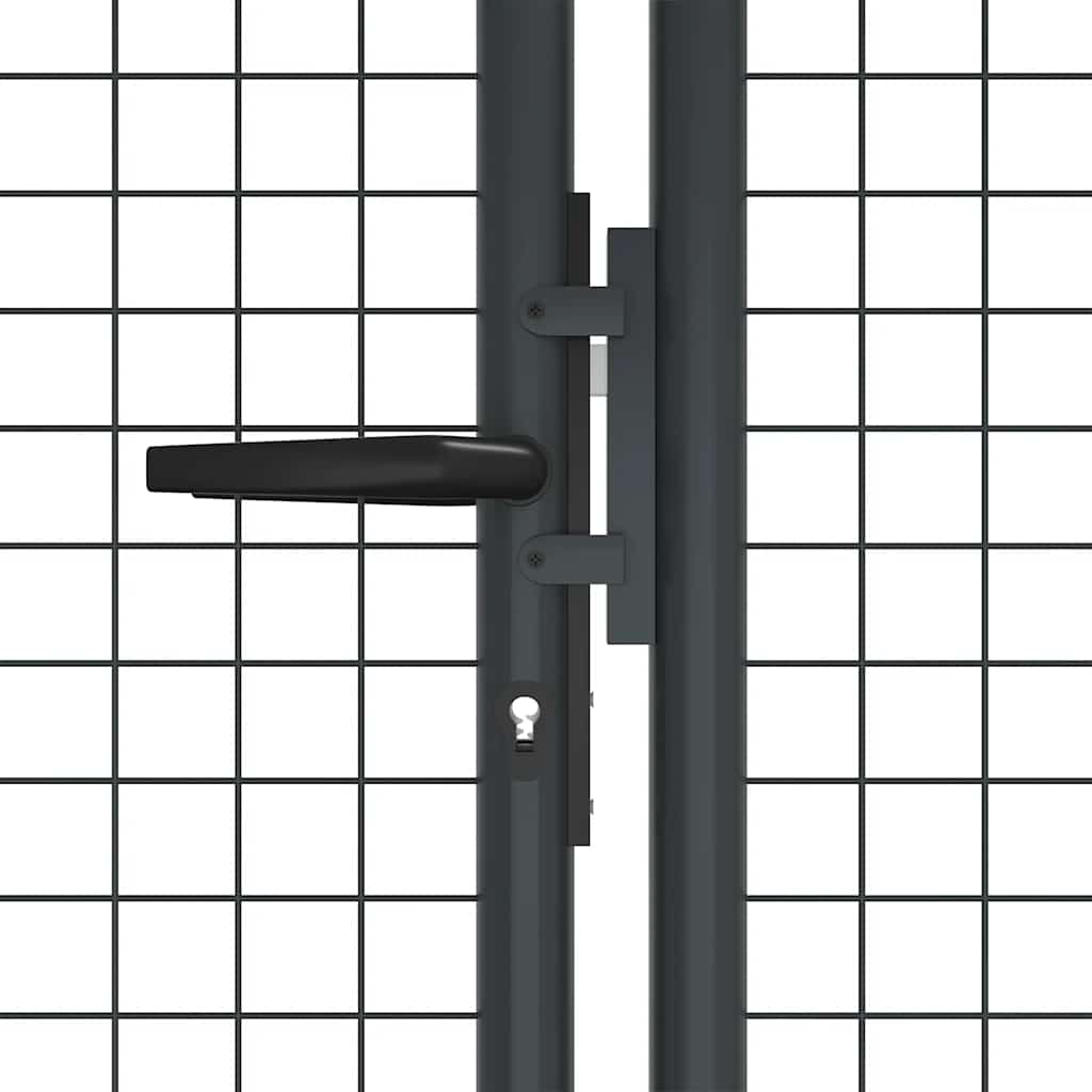 havelåge i net galvaniseret stål 400x125 cm grå