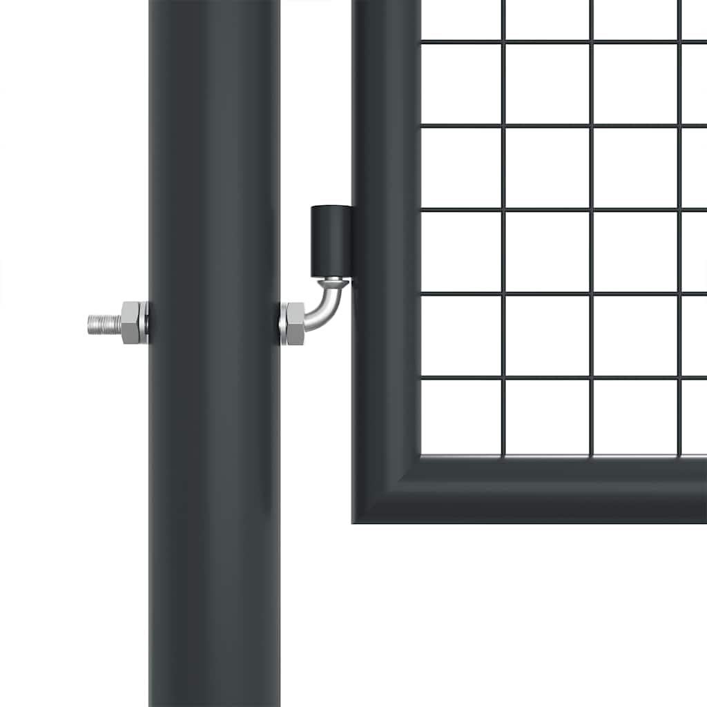 havelåge i net galvaniseret stål 400x125 cm grå