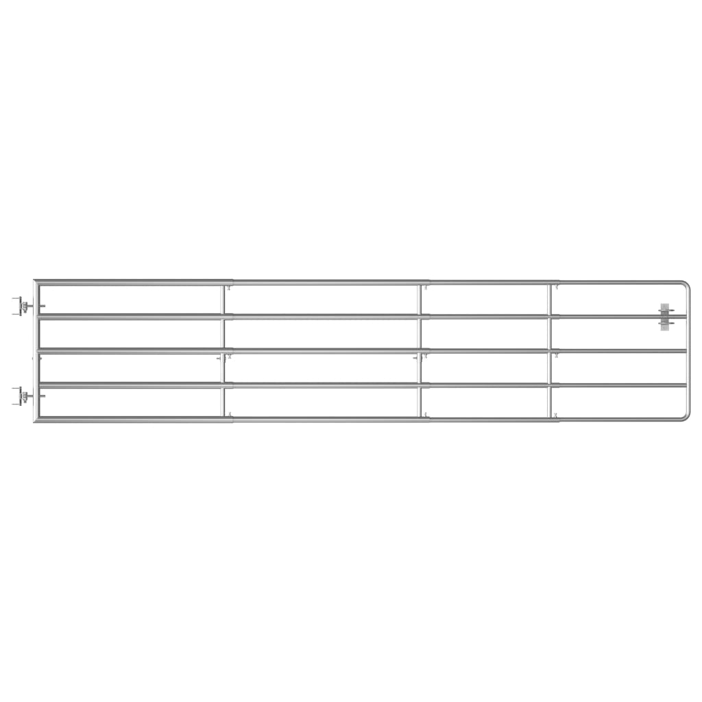 markport 5 dele (150-400)x90 cm stål sølvfarvet