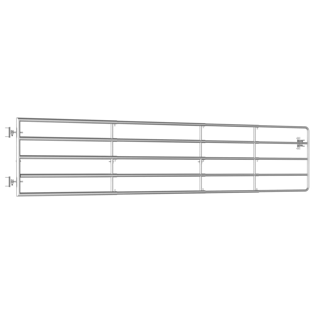 markport 5 dele (150-400)x90 cm stål sølvfarvet