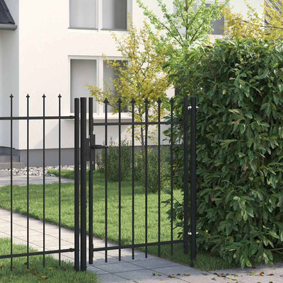 hegnslåge BOXTEL Enkeltdør med Spydtop stål 1x1,2 m sort