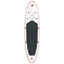 Stand Up Paddle Board-sæt SUP surfbræt oppustelig rød og hvid