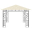 pavillon med myggenet 3x3x2,73 m 180 g/m² cremefarvet
