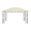 pavillon med myggenet 4x3x2,73 m 180 g/m² cremefarvet
