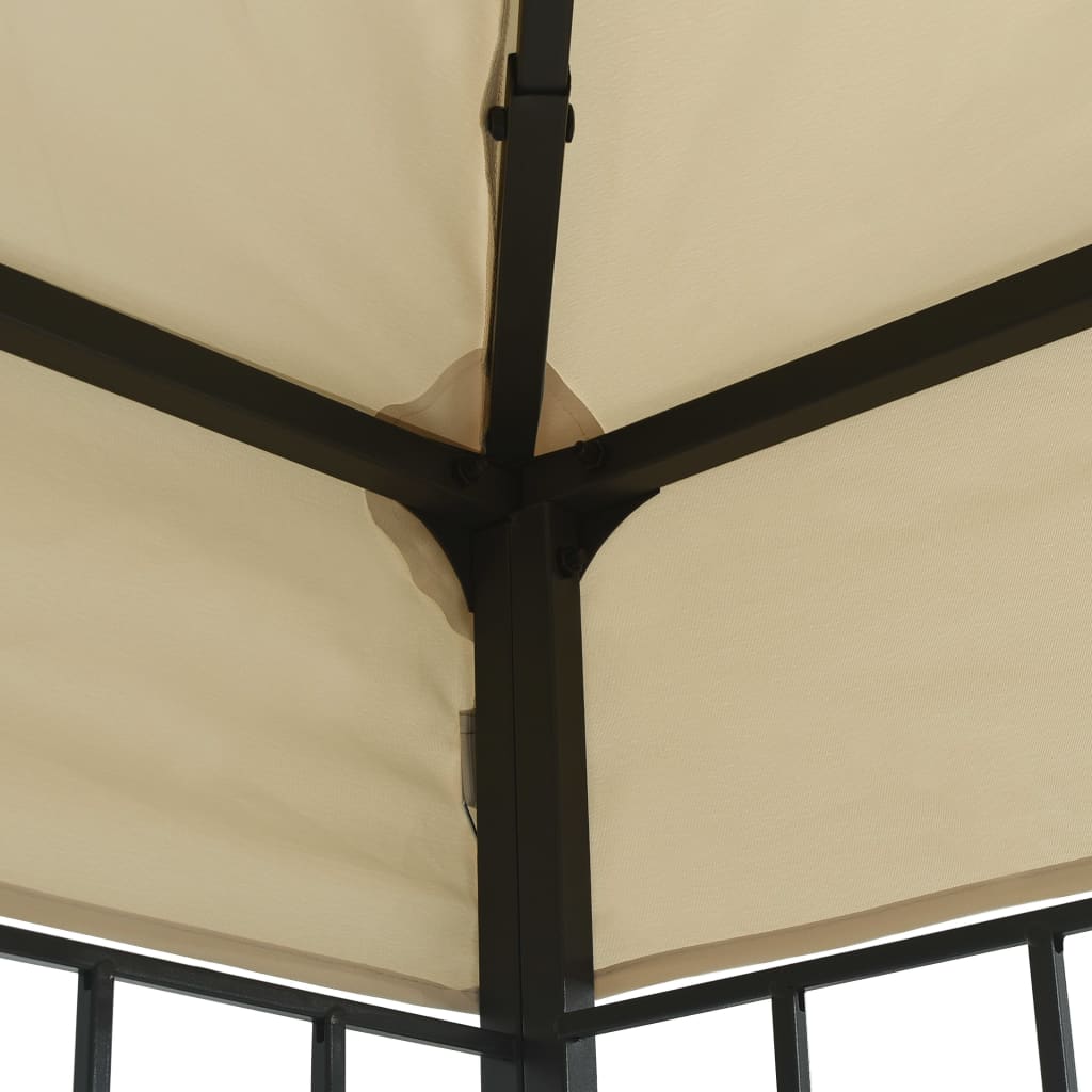 pavillon 3x4 m cremefarvet