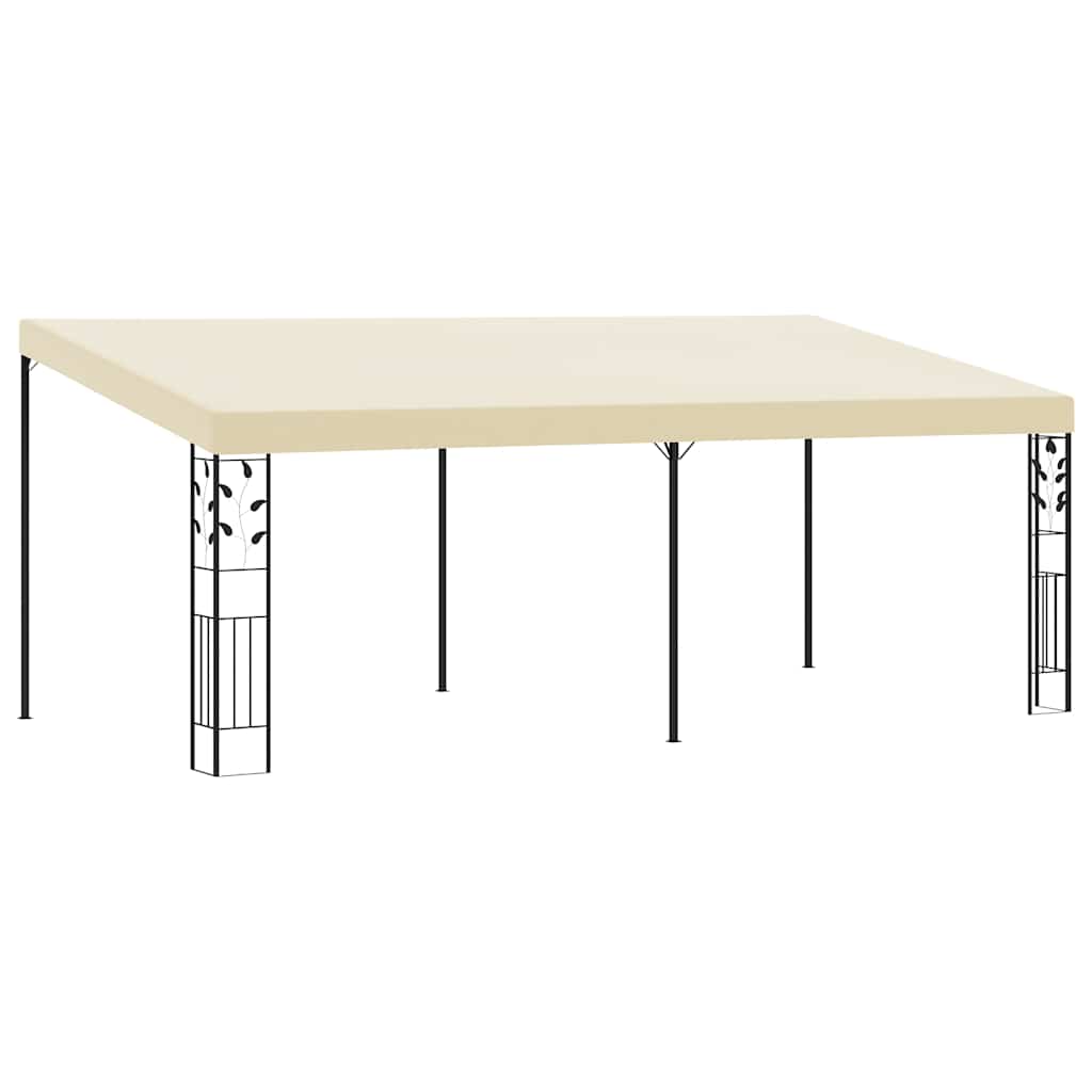 vægmonteret pavillon 6x3x2,5 m cremefarvet