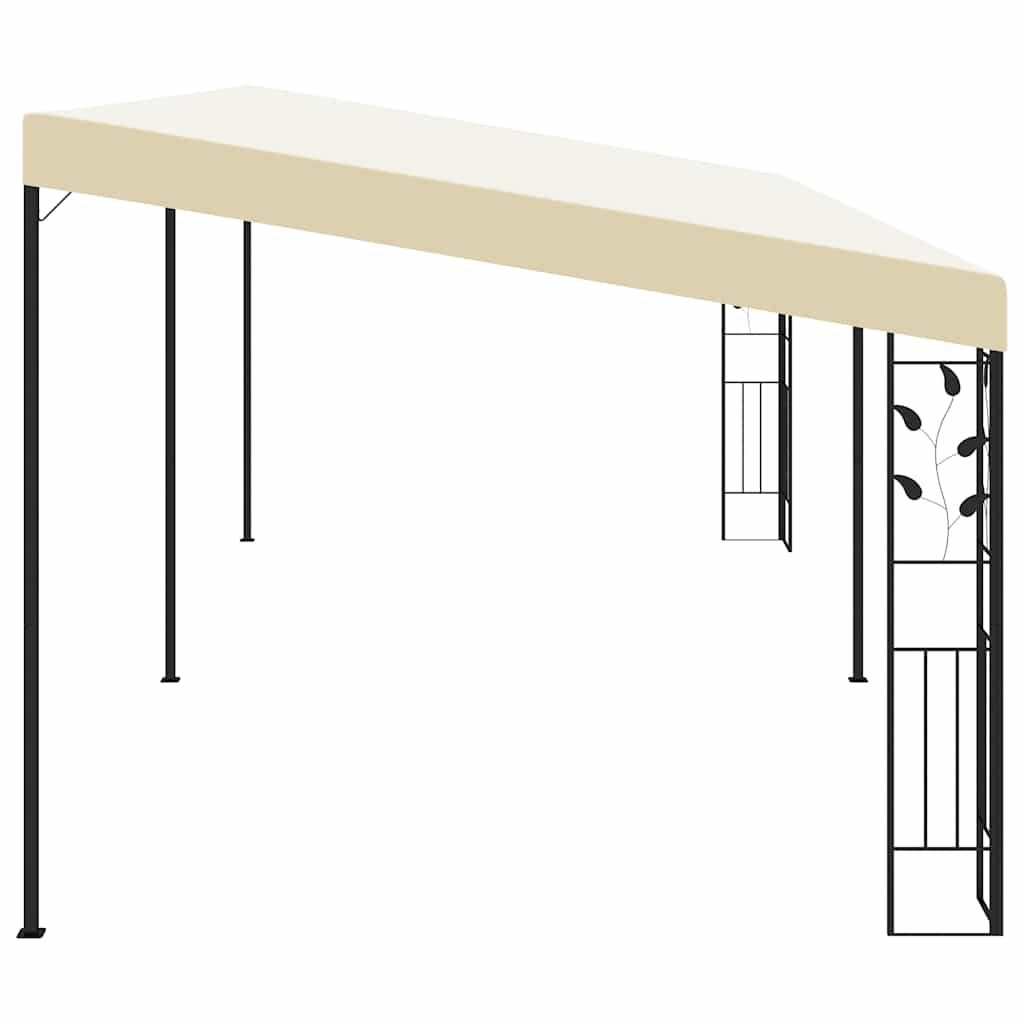 vægmonteret pavillon 6x3x2,5 m cremefarvet