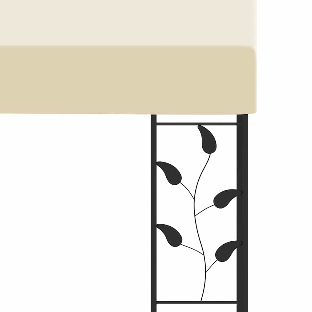 vægmonteret pavillon 6x3x2,5 m cremefarvet