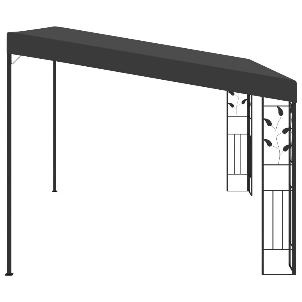 vægmonteret pavillon 4x3x2,5 m antracitgrå