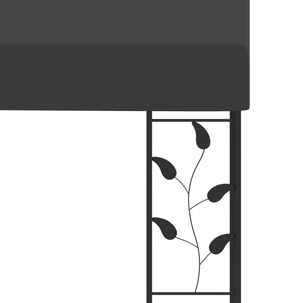 vægmonteret pavillon 4x3x2,5 m antracitgrå