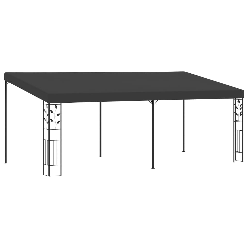 vægmonteret pavillon 6x3x2,5 m antracitgrå