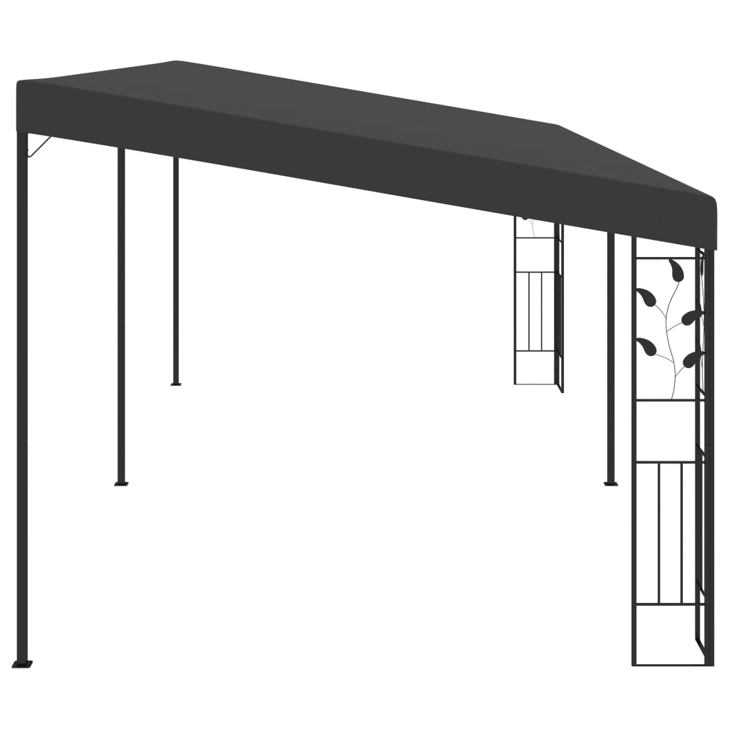 vægmonteret pavillon 6x3x2,5 m antracitgrå