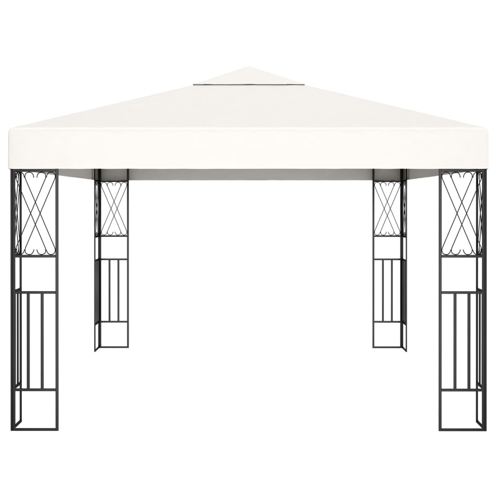 pavillon 3x4 m stof cremefarvet
