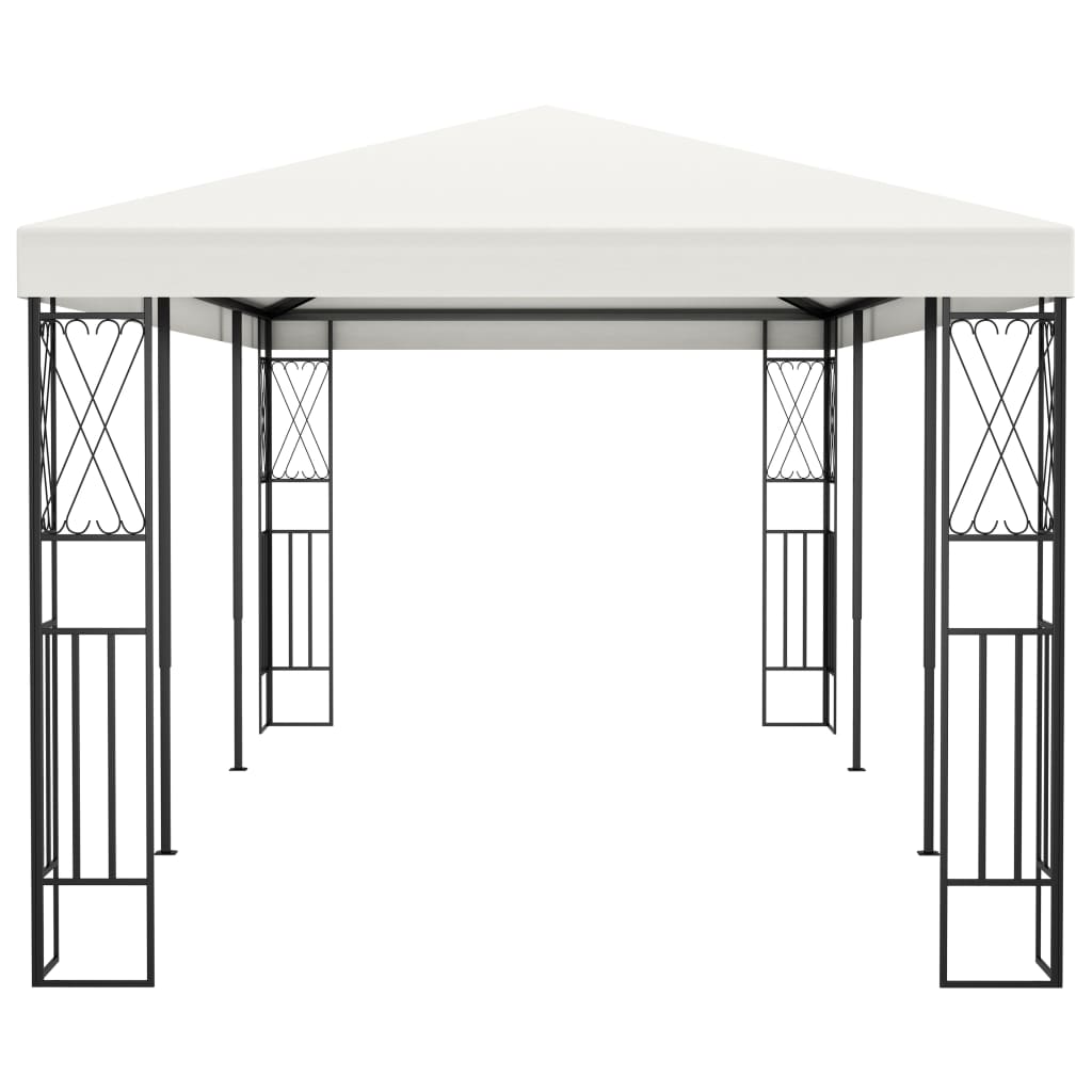 pavillon 3x6 m stof cremefarvet