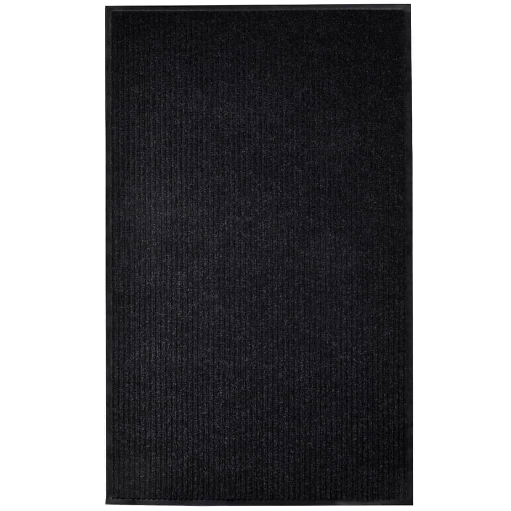 dørmåtte sort 117x220 cm PVC