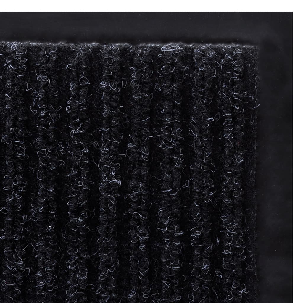 dørmåtte sort 117x220 cm PVC