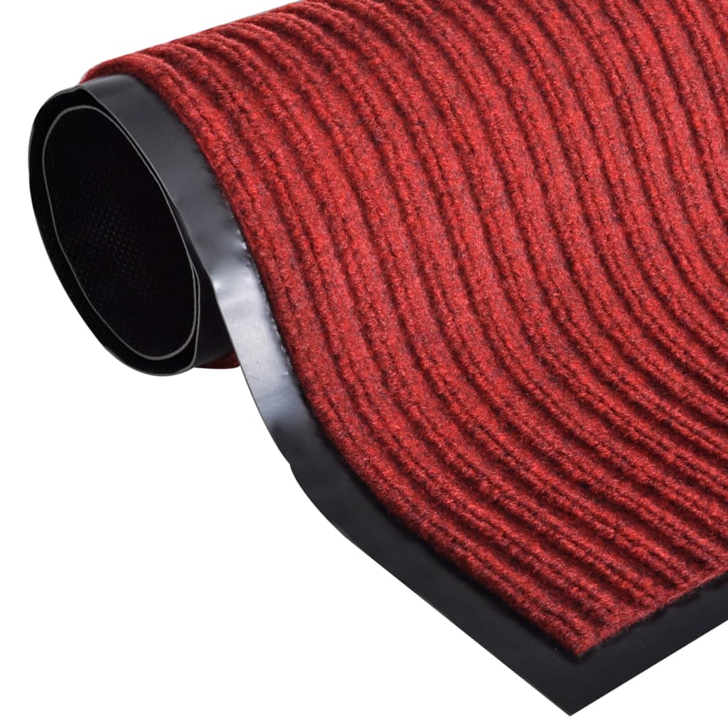 dørmåtte rød 117x220 cm PVC