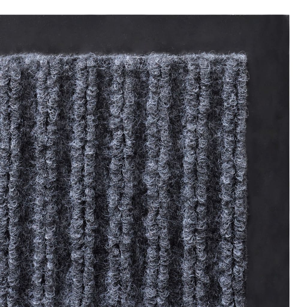 dørmåtte grå 117x220 cm PVC