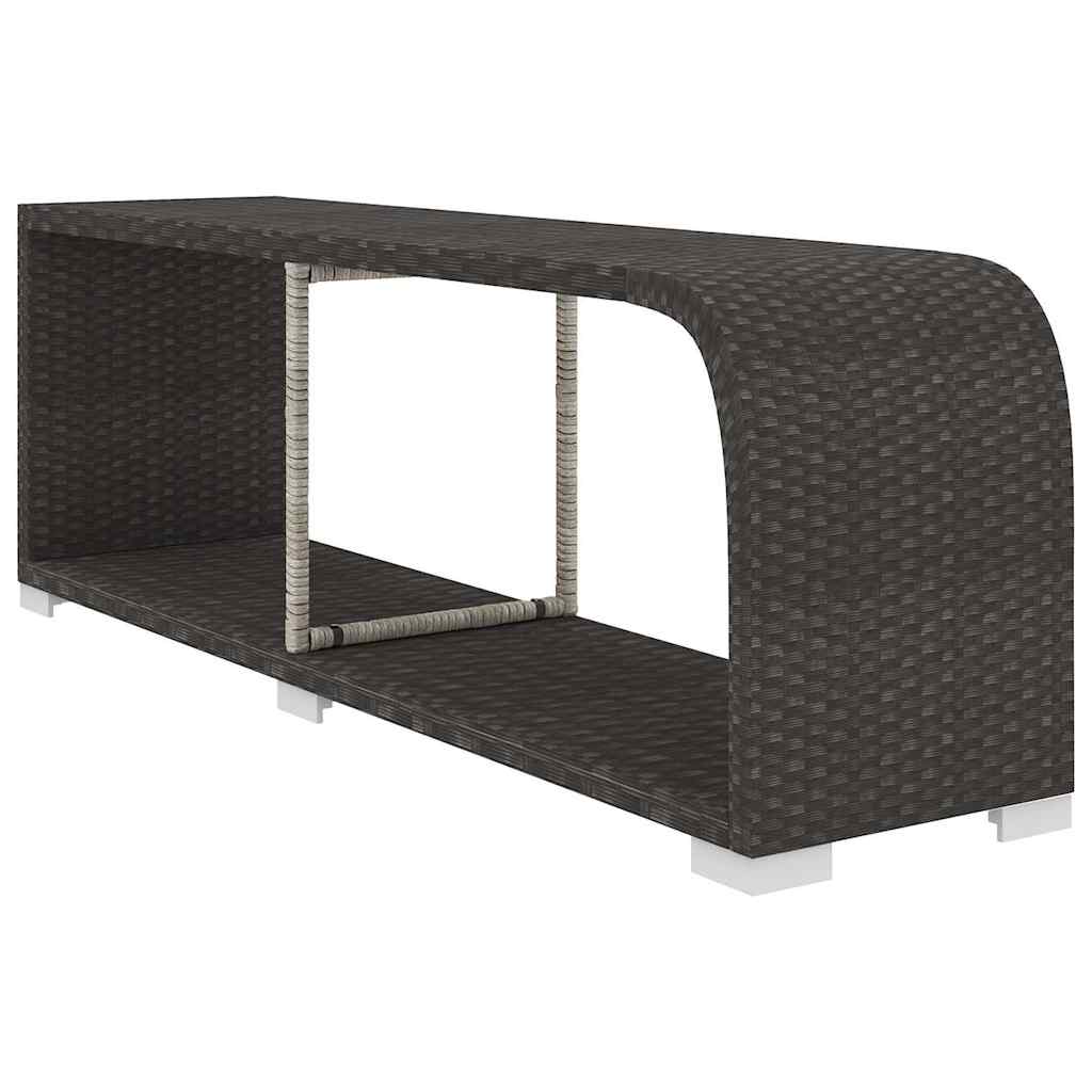 loungesæt til haven 11 dele med hynder polyrattan sort