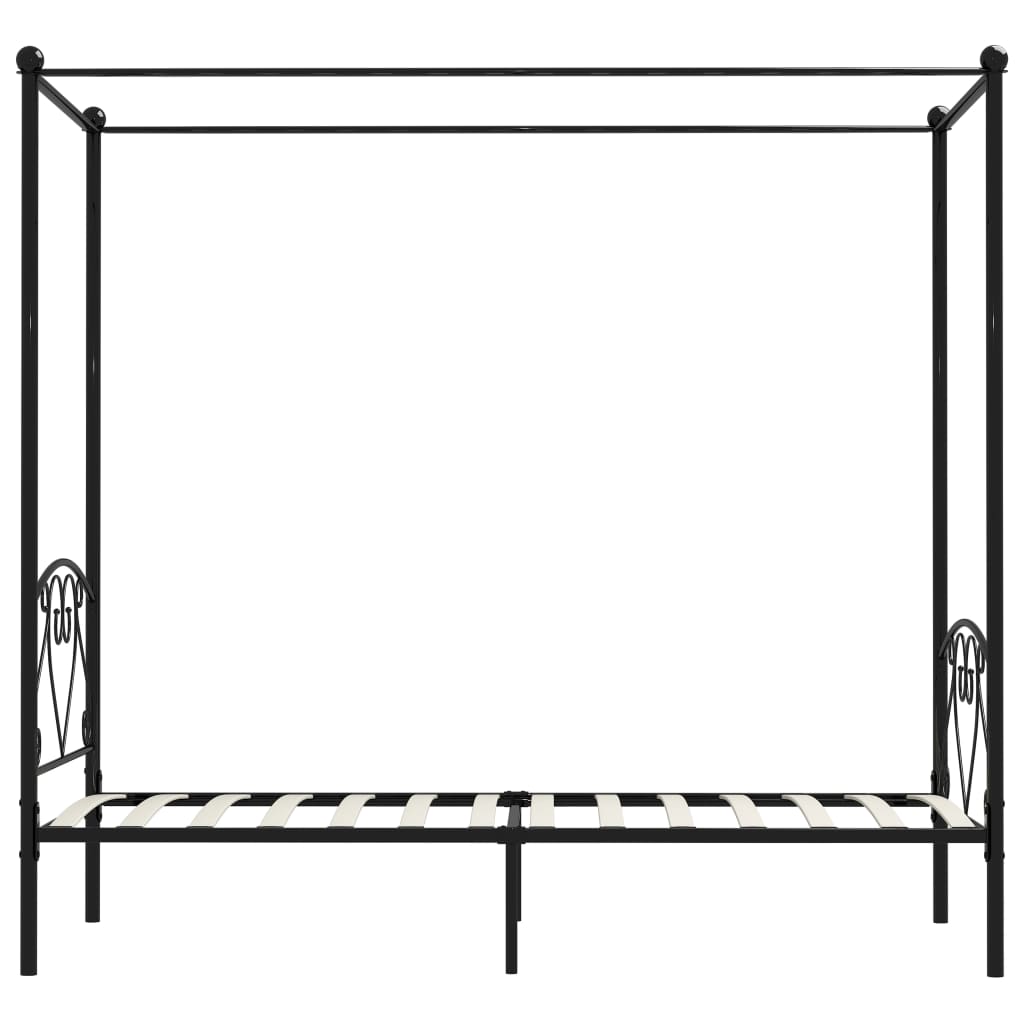 sengestel til himmelseng 90 x 200 cm metal sort