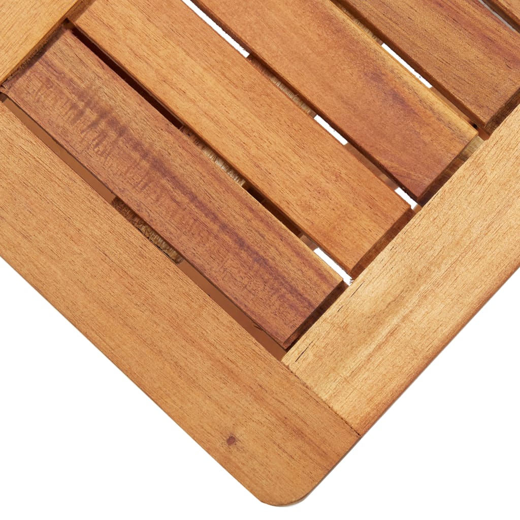 liggestol med bord polyrattan og massivt akacietræ