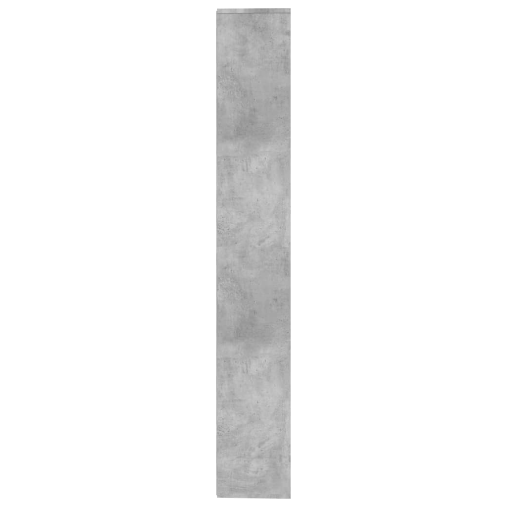 bogreol/rumdeler 155x24x160 cm konstrueret træ betongrå