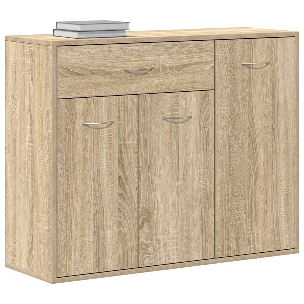 skænk 88x30x70 cm konstrueret træ sonoma-eg