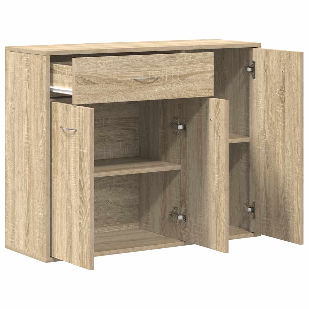 skænk 88x30x70 cm konstrueret træ sonoma-eg