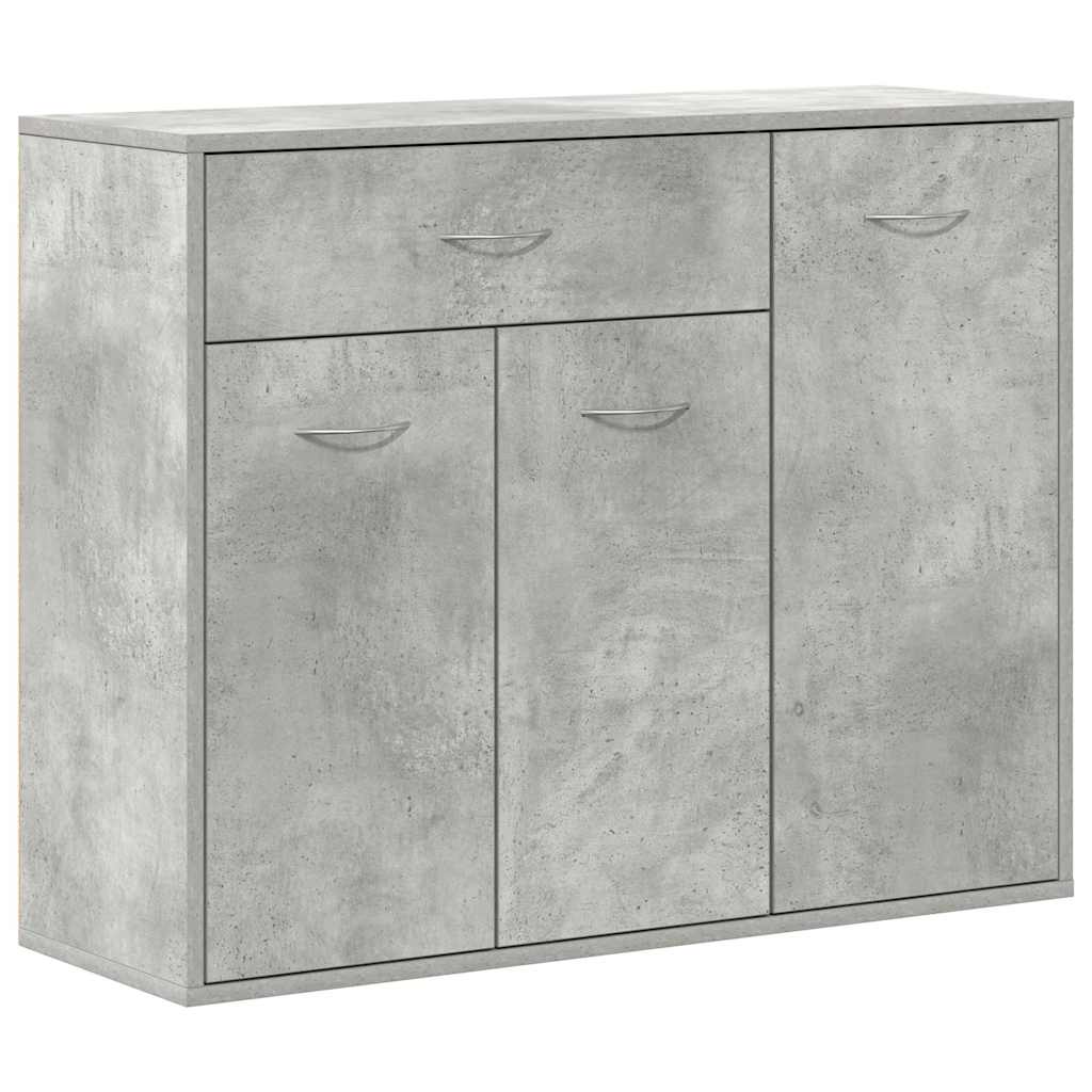 skænk 88x30x70 cm konstrueret træ betongrå