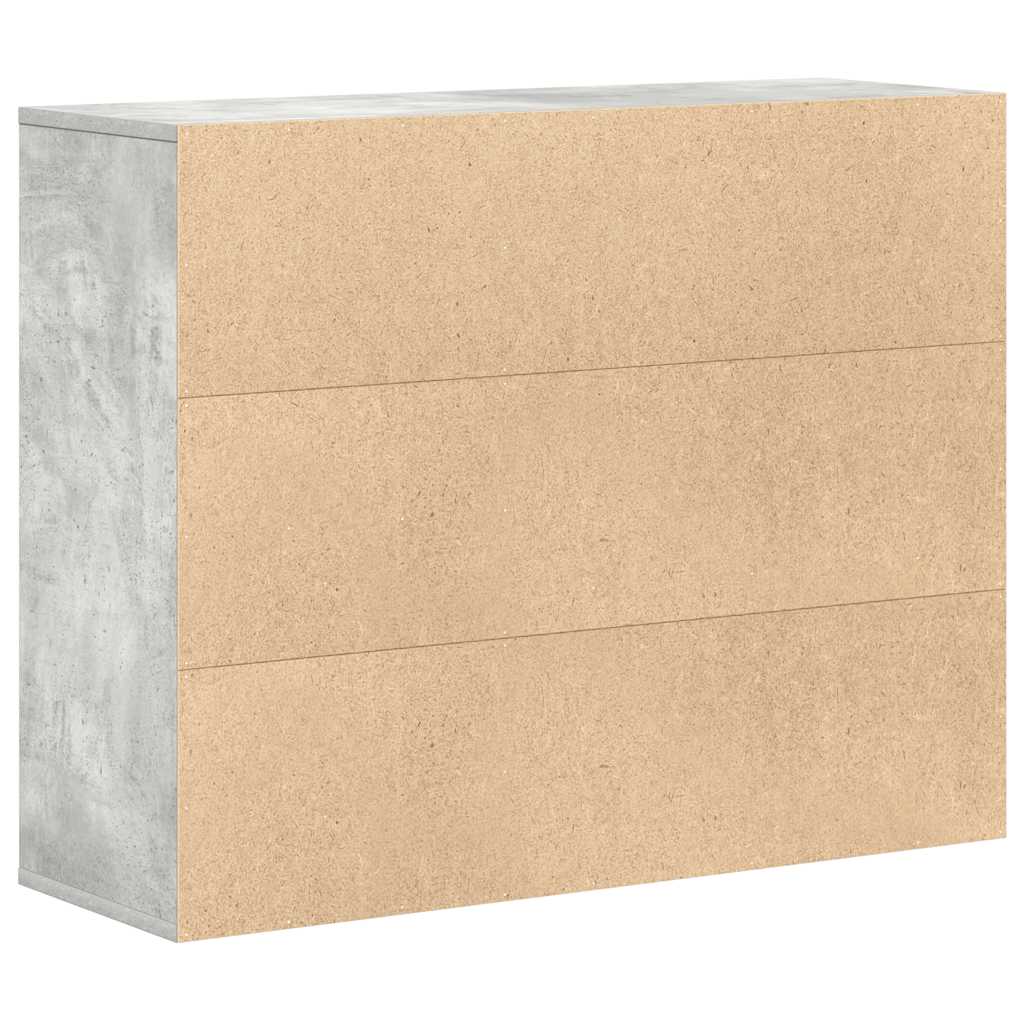 skænk 88x30x70 cm konstrueret træ betongrå