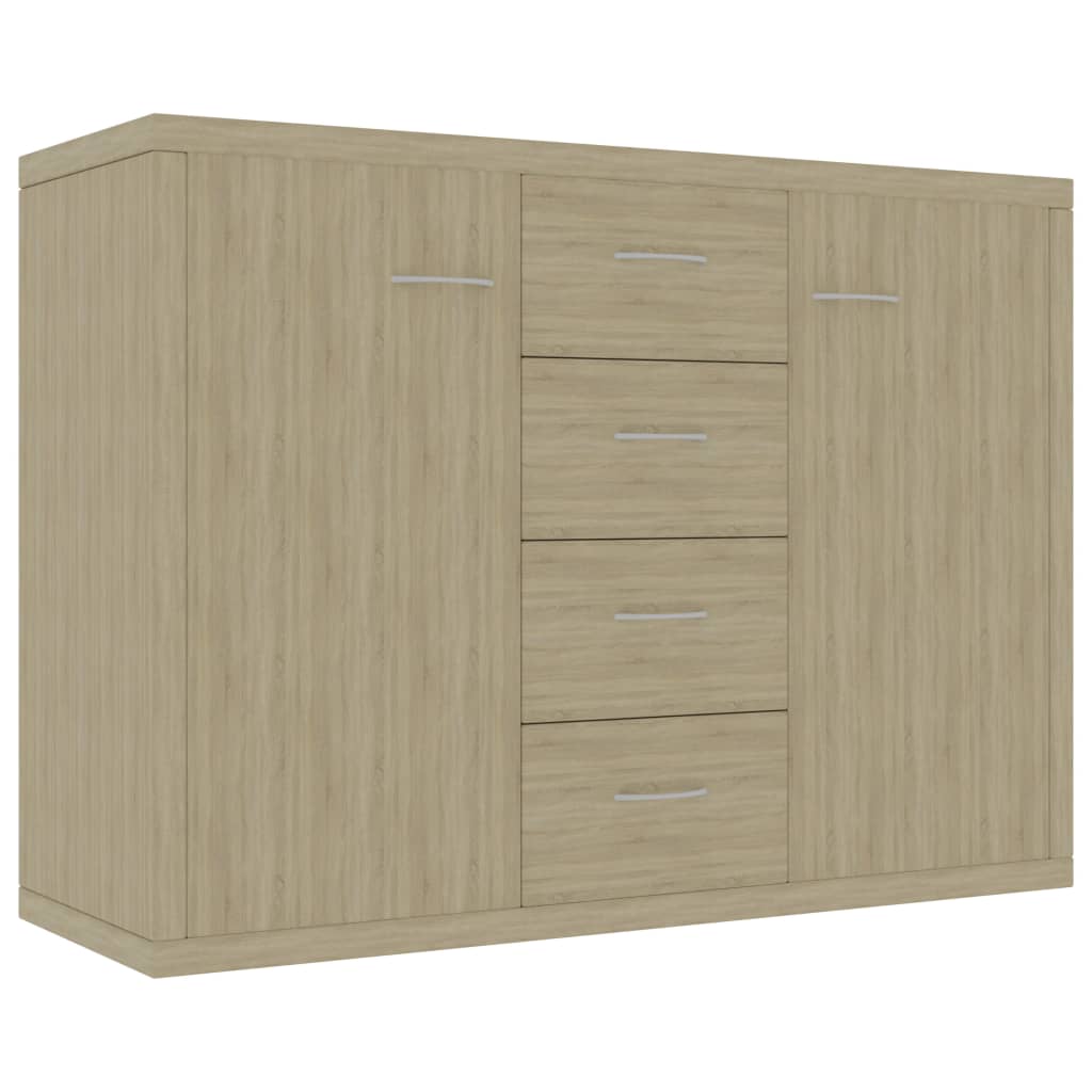 skænk 88x30x65 cm konstrueret træ sonoma-eg
