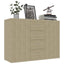 skænk 88x30x65 cm konstrueret træ sonoma-eg