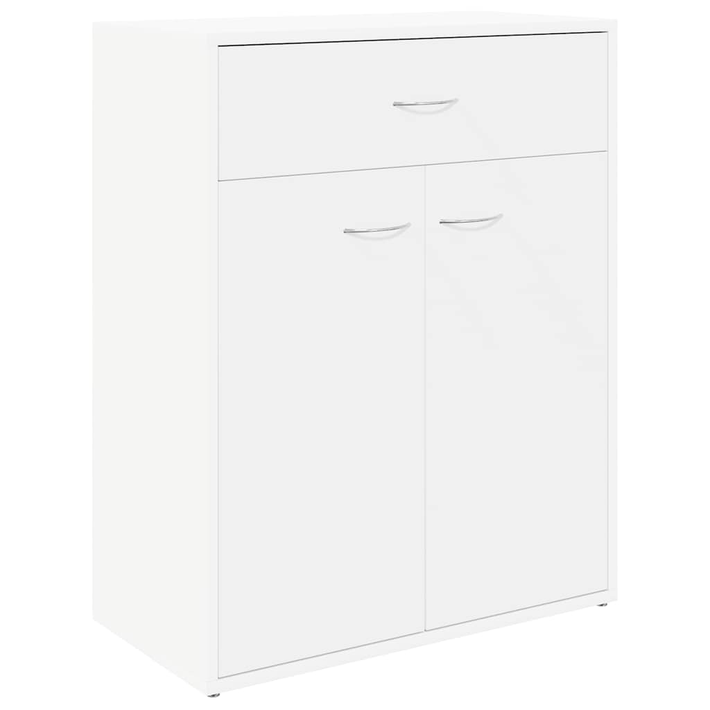 skænk 60x30x75 cm konstrueret træ hvid