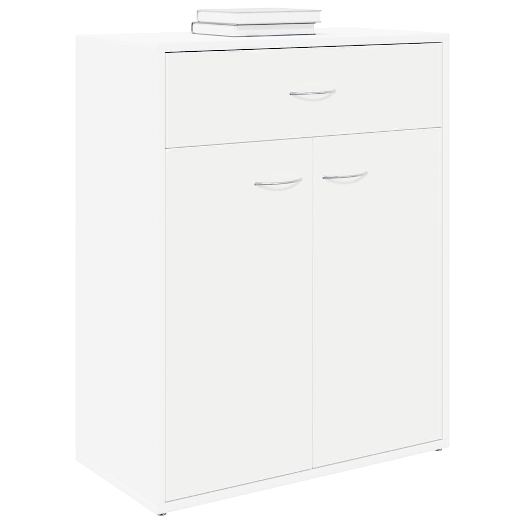 skænk 60x30x75 cm konstrueret træ hvid