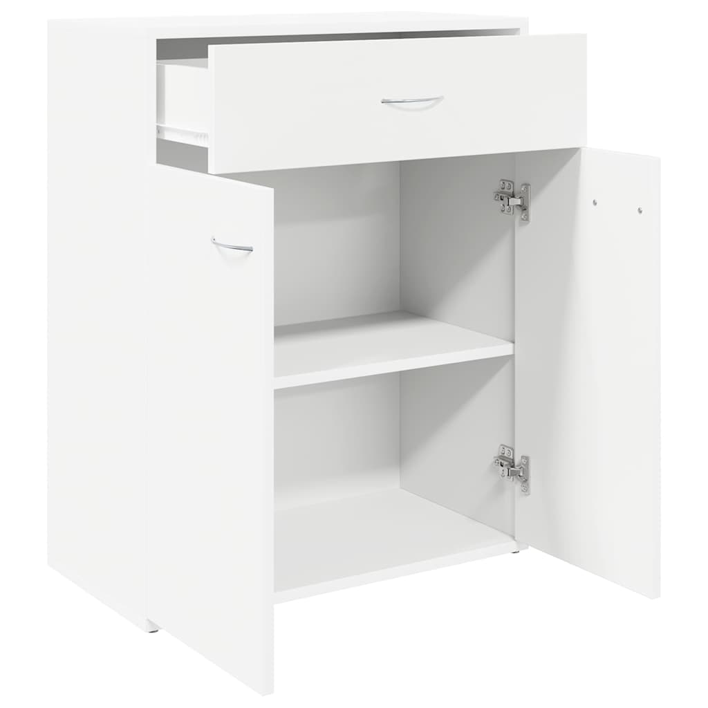 skænk 60x30x75 cm konstrueret træ hvid